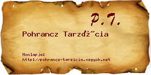 Pohrancz Tarzícia névjegykártya